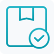 Package with a checkmark indicating confirmed delivery.